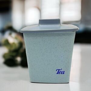 Tucker Housewares Blue Confetti Tea Canister